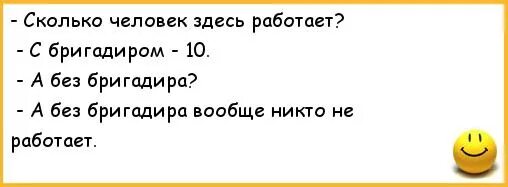 Анекдот про сколько. Анекдот про бригадира. Шутки приколы про бригадира. Стихи про бригадира. Смешной бригадир.