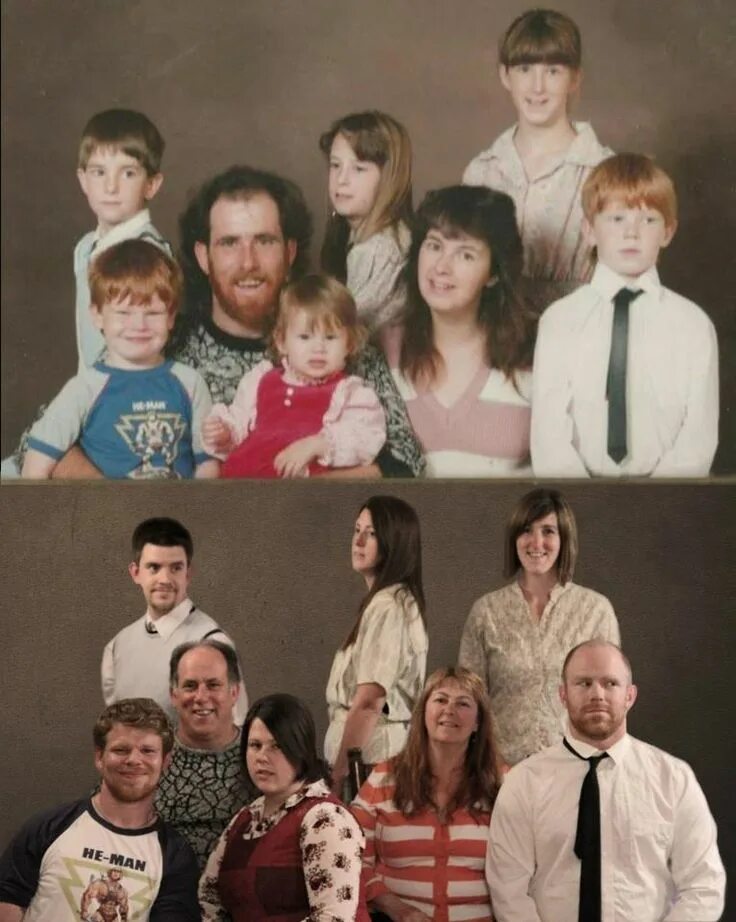 Много лет за. Смешные семейные фотографии. смешные семейные фотосессии. фото спустя годы. фото 10 лет спустя.