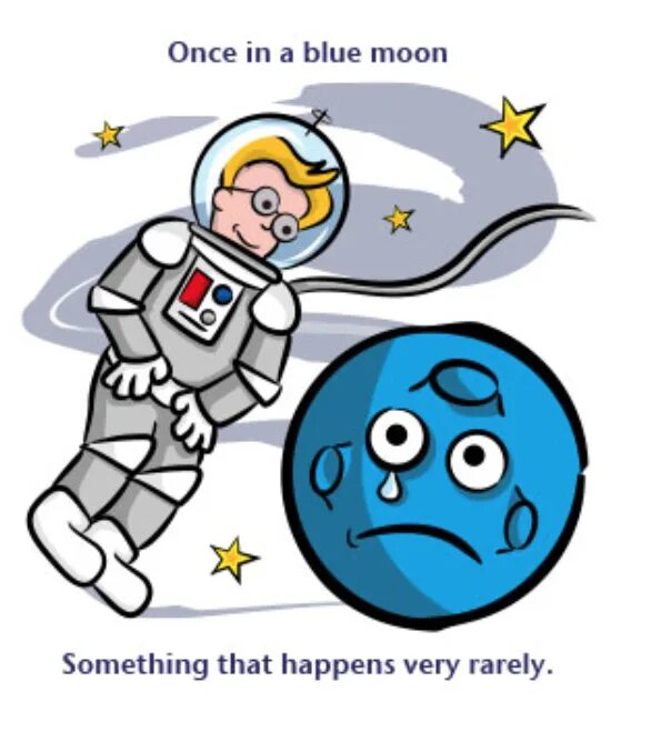 Moon idioms. Blue Moon идиома. Идиомы once in a Blue Moon. Once a Blue Moon идиома. Once in a Blue Moon idiom.