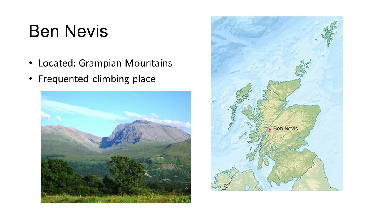 Бен-Невис Северо-Шотландское Нагорье. Гора Бен Невис на карте. Ben Nevis на карте Великобритании. Грампианские горы на карте. Mountains of great britain