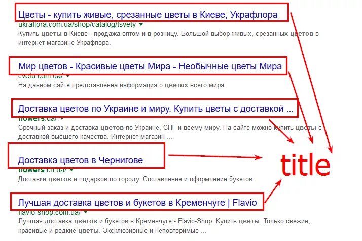 Показать заголовок страницы