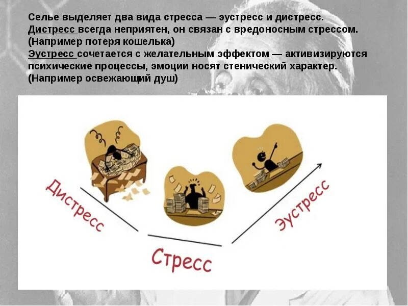 Стресс без стресса селье. Эустресс и дистресс. Эустресс и дистресс Селье. Ганс Селье эустресс и дистресс. Стресс эустресс.