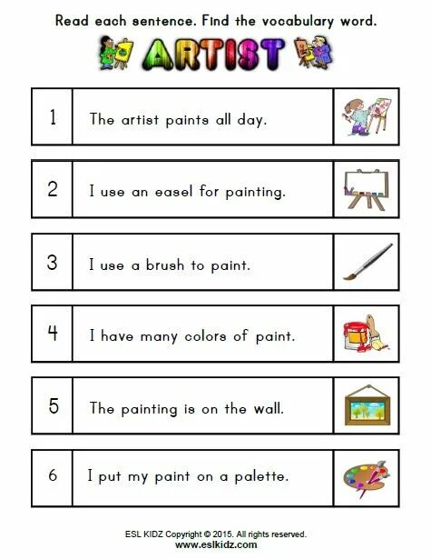 Art exercises. Artist Worksheet. Art Vocabulary. Artist Vocabulary. Искусство Worksheets for Kids.