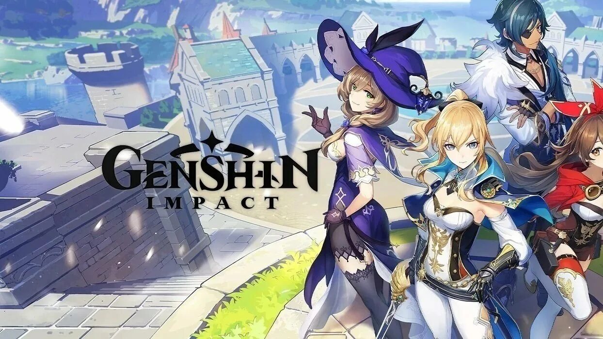 Геншин импакт плакат. Лаунчер genshin impact. genshin impact богиня. геншин постеры. genshin impact персонажи люмия.
