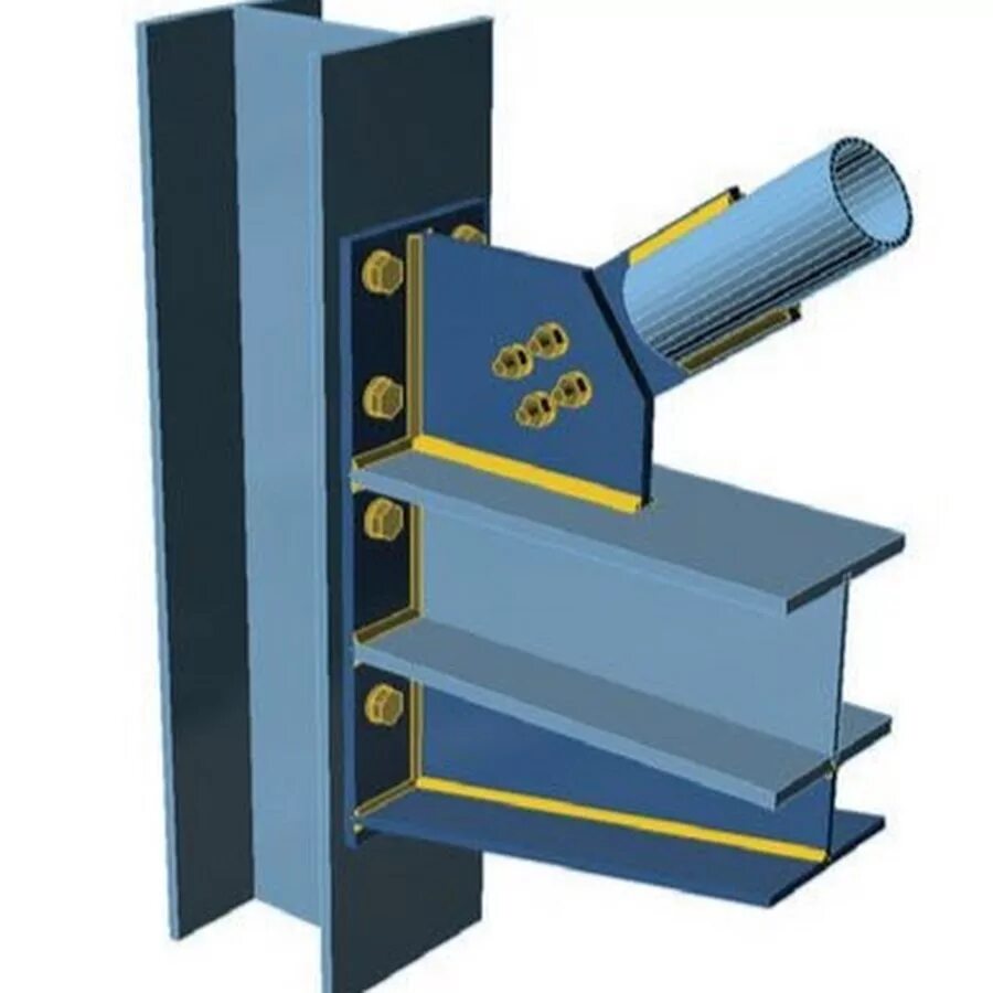 Болтовые соединения металлоконструкций. Steel truss metallic structure. Revit steel connections. Steel connection revit. Портальная связь между колоннами.