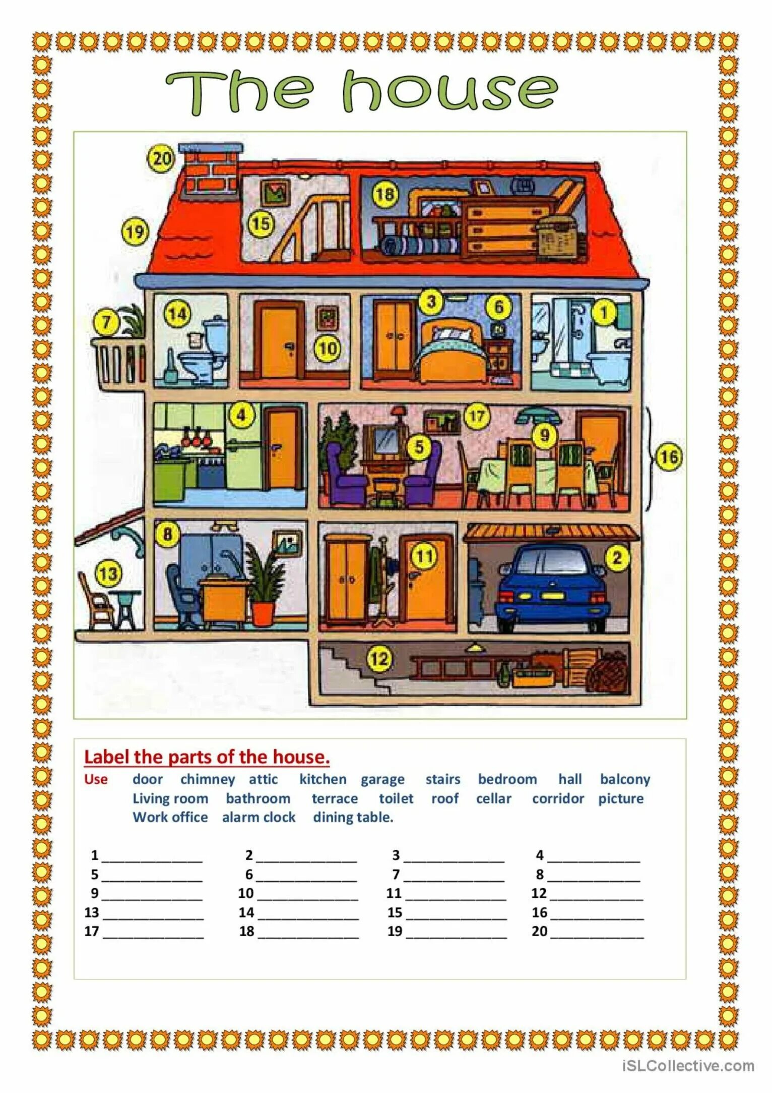 Английский язык Parts of the House Worksheet. Дом Worksheets. Комнаты Worksheets for Kids. Английский House Rooms Worksheet. My house на английском