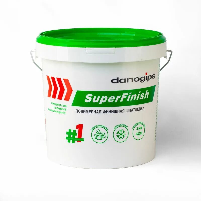 Шпаклёвка Danogips SUPERFINISH 28 кг. Шпатлевка полимерная Sheetrock SUPERFINISH, 28 кг. Шпатлевка готовая финишная Шитрок Danogips SUPERFINISH, 17 Л (28 кг). Шпатлевка Danogips SUPERFINISH универсальная 17 л/28 кг.