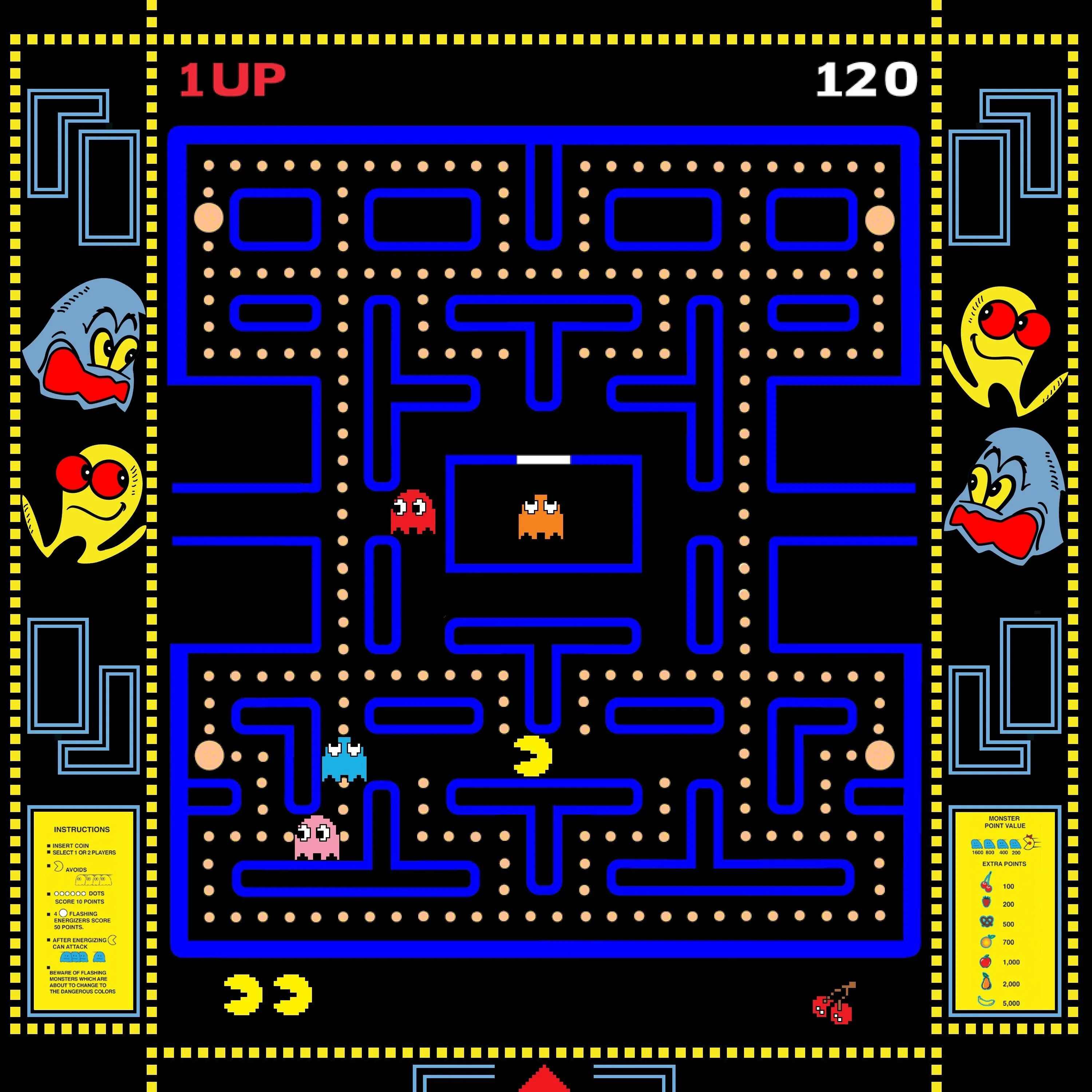 Pacman game. Pacman игра 1980 года. Pack man игра. Pacman 30th Anniversary. Gfr5vfy.