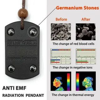 pendant volcanic stone negative ion energy pendant Quantum Energy Pendant S...