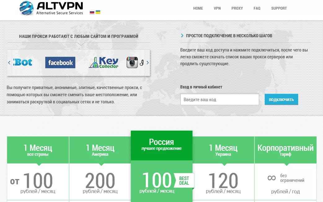 ALTVPN код активации. ALTVPN.