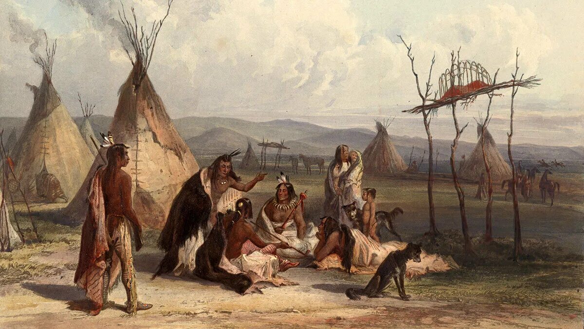 Первое прибытие в америку. Кочевые индейцы Северной Америки. Поселения индейцев Северной Америки.