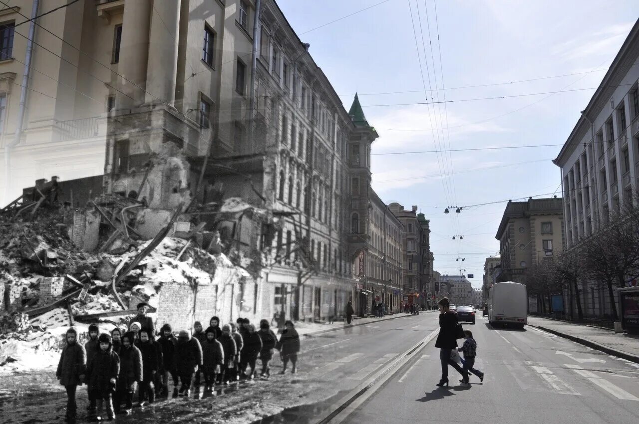 Санкт Петербург во время войны 1941-1945. Страна с городом ленинградом