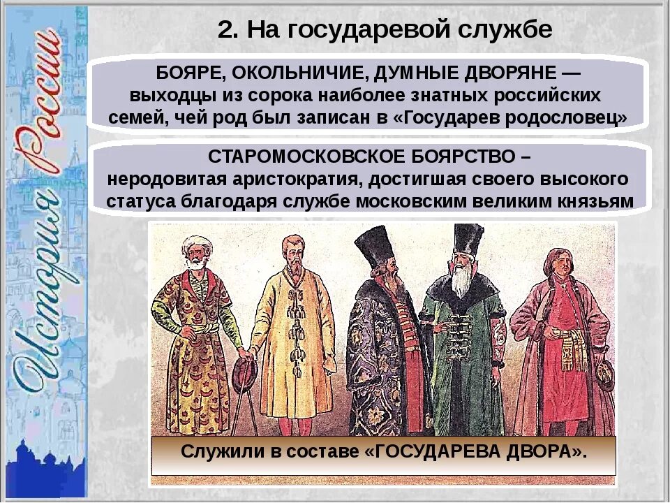 Дворяне 16 века в России. Бояре окольничие думные дворяне. Боярин Окольничий думный. Представители разных сословий.