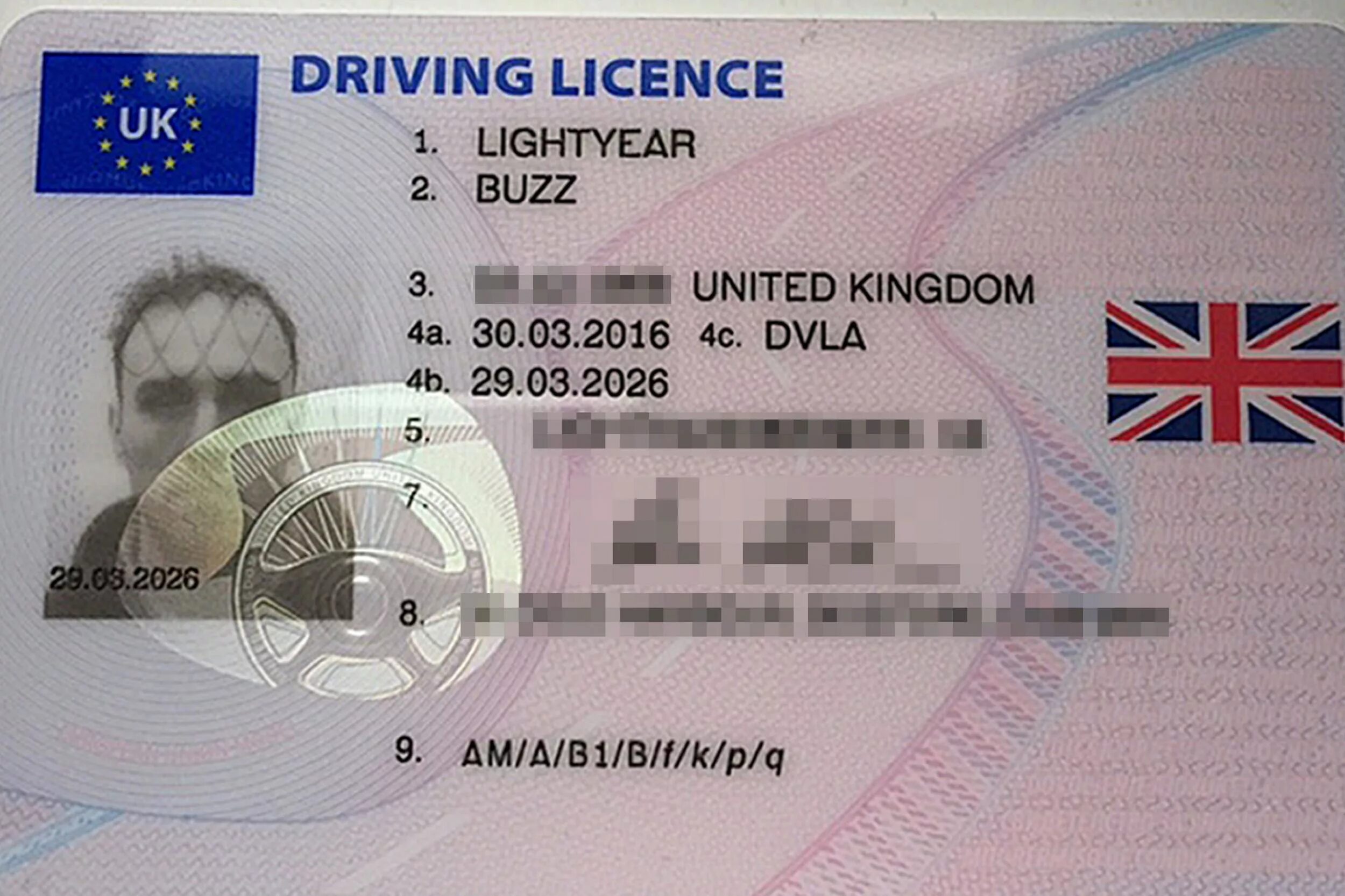 Uk Driver License. Uk drive