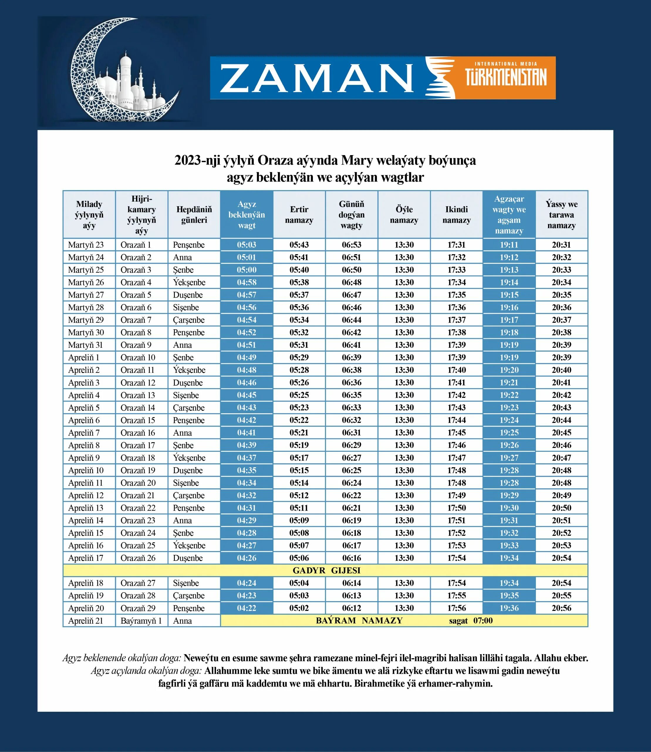 Asgabat oraza. Ораза 2023. Календарь Рамазан Дашогуз. Oraza okalyan doga.