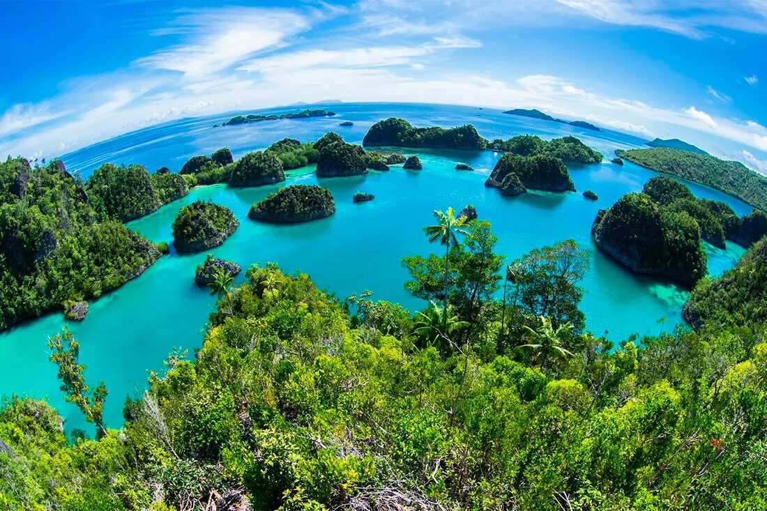 Страны занимающие тысячи островов. Острова Раджа-Ампат. Архипелаг Раджа Ампат. Raja Ampat Индонезия. Раджа Ампат остров отель.