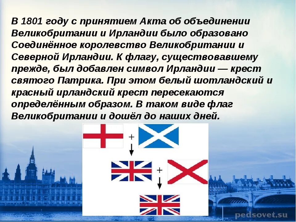 Когда появилось королевство великобритания. 1801 Год объединение Великобритании. История флага Великобритании. Объединение королевства Великобритании. Флаги Соединенного королевства Великобритании и Северной Ирландии.