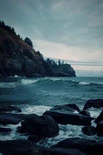 Горы холодное море