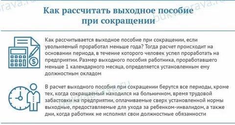 Выплата компенсаций и выходного пособия