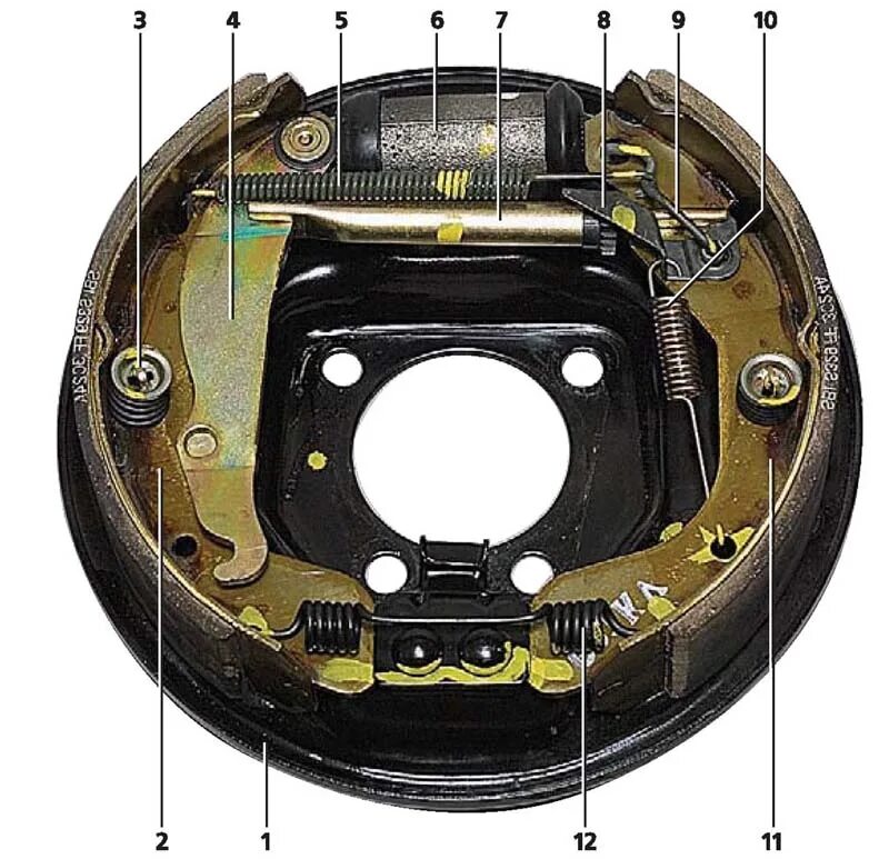 колодки тормозные задние ваз 2101. задние тормозные колодки калина 2 с абс. как выглядят задние тормозные колодки.