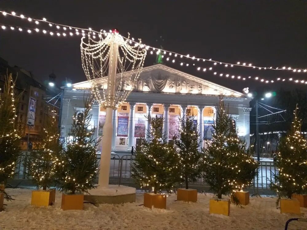 В Воронеже сняли императорский вензель с главной новогодней ёлки города - Новост