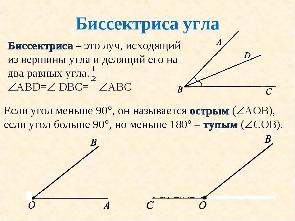 Биссектриса угла углы 7 класс. Что такое биссектриса угла 5 класс математика. Что такое биссектриса в геометрии 7 класс. Антибиссектриса.