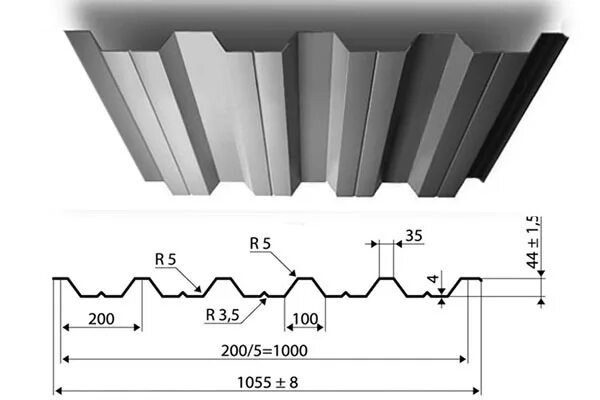 Профнастил оцинкованный нс44 1047х3000х0,8мм. Нс44-1000-0. Профлист нс44 цвет 5017. Нс 44 профлист. Нс 44 профлист.