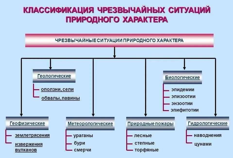 Чрезвычайная ситуация виды