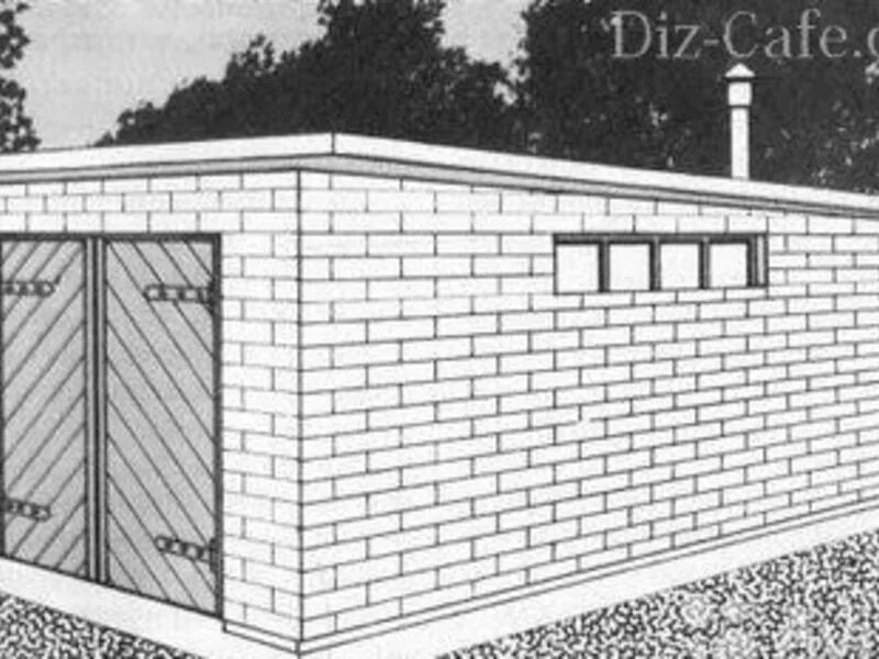 Сколько кирпичей на гараж. Проекты гаражей из пеноблоков. Односкатная крыша для гаража из шлакоблоков. Гараж из пеноблоков. Постройка кирпичного гаража.