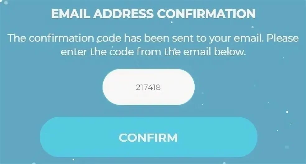 Your confirmation code. Your confirmation code