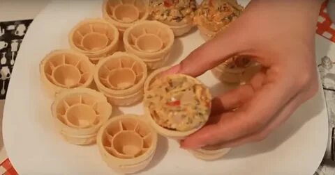 Вафельные тарталетки