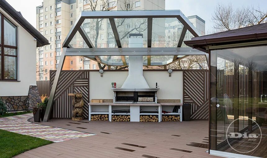 зона барбекю с остеклением. фотообои панорамное окно. офисные перегородки петралюм. остекление зимний сад алютех. Lumon безрамное остекление.