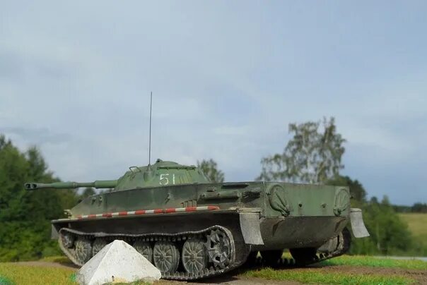 Автору 76. AVD пт76. Пт 77. Японский плавающий танк на Поклонной. Пт-77м.