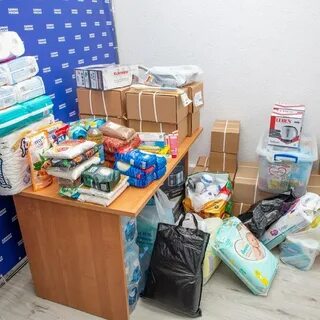 Пункт сбора гуманитарной помощи