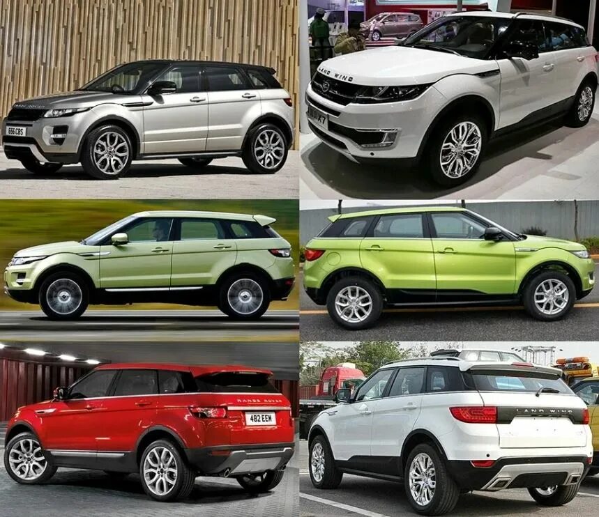 Landwind x7 и range rover evoque. Китайский аналог авто. Китайский range rover эвок. Пикап kawei k150. Автомобиль китайский копия ауди.