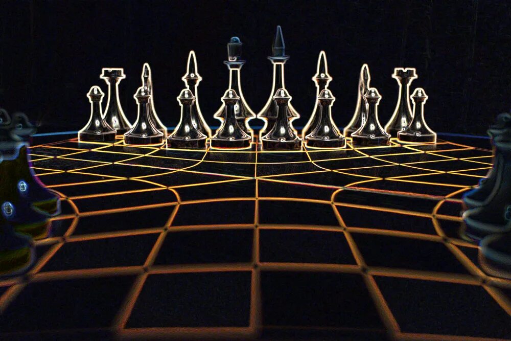 Шахматная тематика. Матрица игра. Матрица программирование. Четырехмерные шахматы. Шахматы черные и белые.