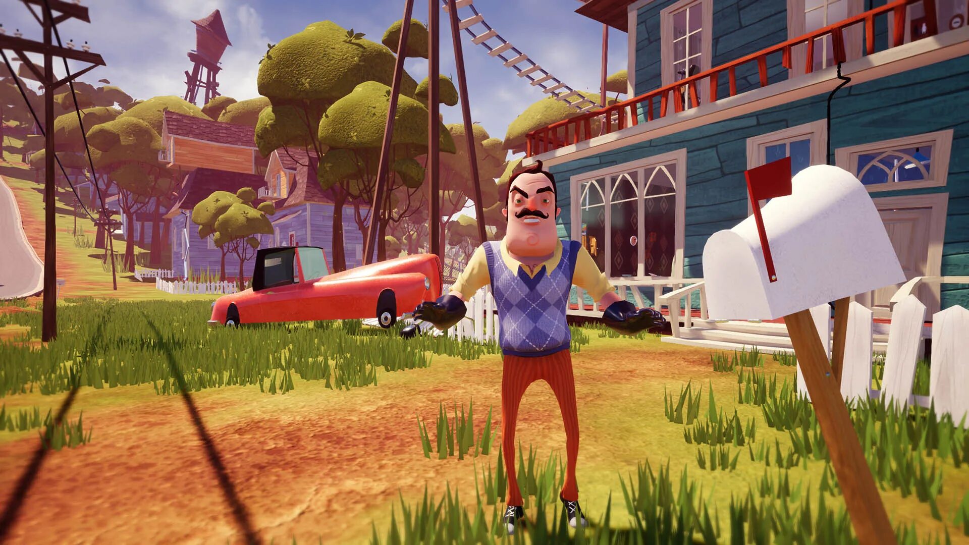 Скачай hello neighbor где все открыто. Hello neighbor. привет сосед 1 часть. игра neighbor. hello neighbor ps4 скриншоты.