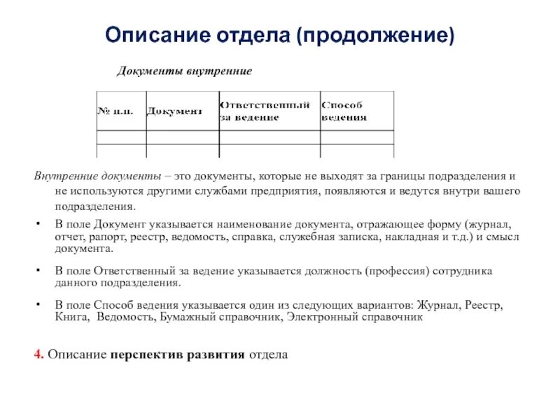 Описание отдела. Описание_департамента. Описание отделов в издании. Описание отдела для книги образец.