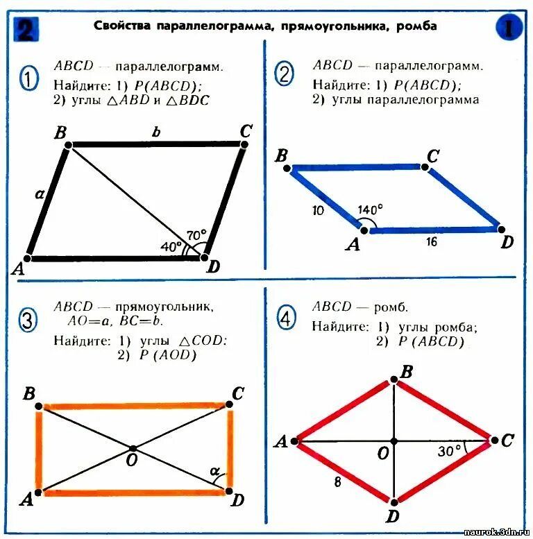 Задачи по теме прямоугольник. Прямоугольник ромб квадрат задачи на готовых чертежах. Параллелограмм задачи. Параллелограмм чертеж. Параллелограмм прямоугольник ромб квадрат.