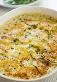 Картофель запеченный в кабачках