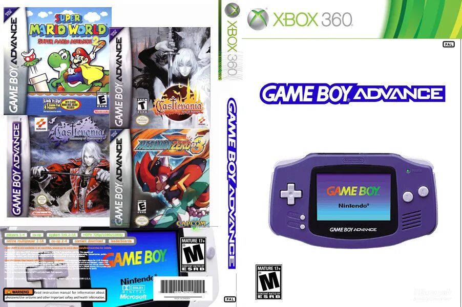 Эмулятор Xbox 360. Game boy Advance сбоку. Эмулятор game boy Advance Color.