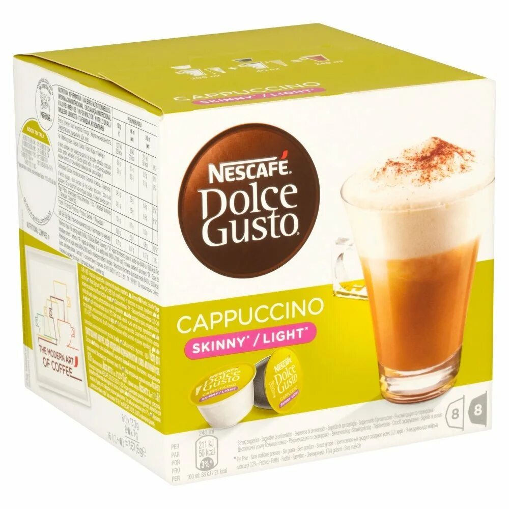 Nescafe Dolce gusto капучино. Капсулы Dolce gusto Cappuccino. Капсулы Dolce gusto Cappuccino skinny Light. Кофе в капсулах Nescafe Dolce gusto Cappuccino skinny. Dolce gusto cappuccino