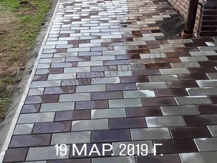 Рисунок для брусчатки из двух цветов фото