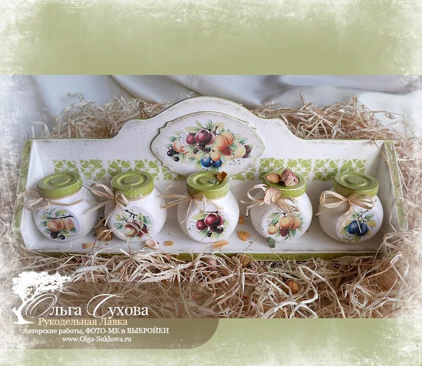 Рукодельная лавка ольги. Рукодельная лавка ольги. Декупаж баночек. Короб для грибов. Рукодельная лавка ольги.