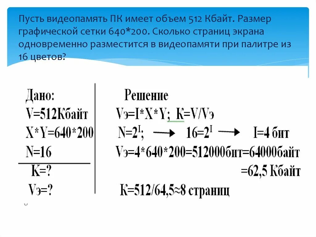 Объем графической памяти