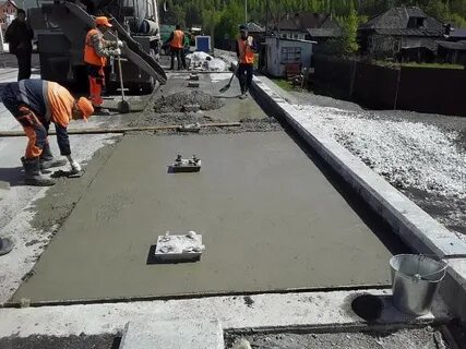 Укладка выравнивающего слоя