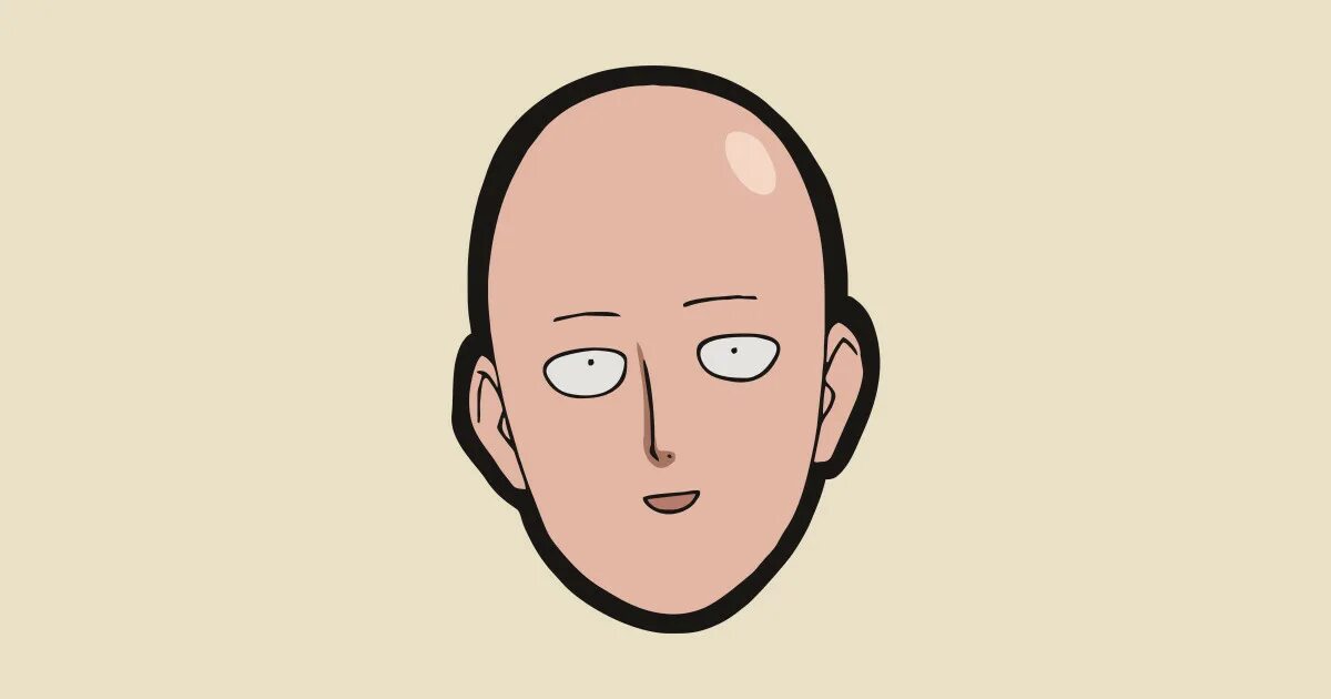 One s face. Ванпанчмен Сайтама лицо. One Punch man лицо Сайтамы. Сайтама улыбается. Голова Сайтамы.