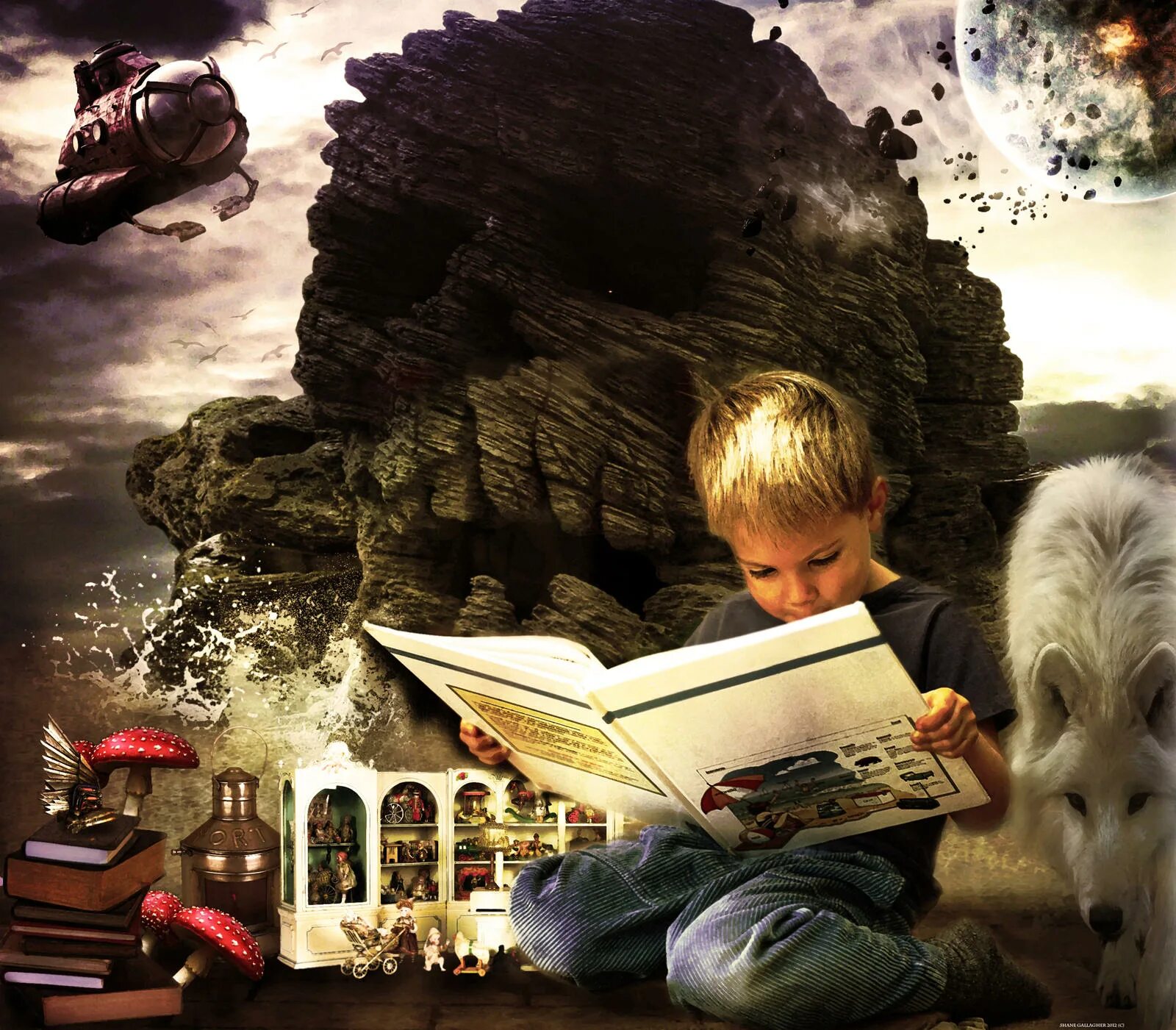 Imagination. Фантазии детей. Книга Волшебный мир. Книги для детей. Мир книг.