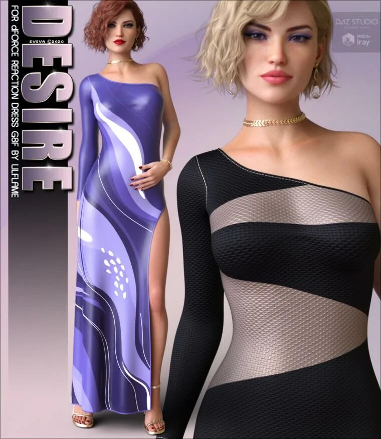 Iray w. Daz3d платья. В платье даз студио. Reaction платье. DFORCE Dress.