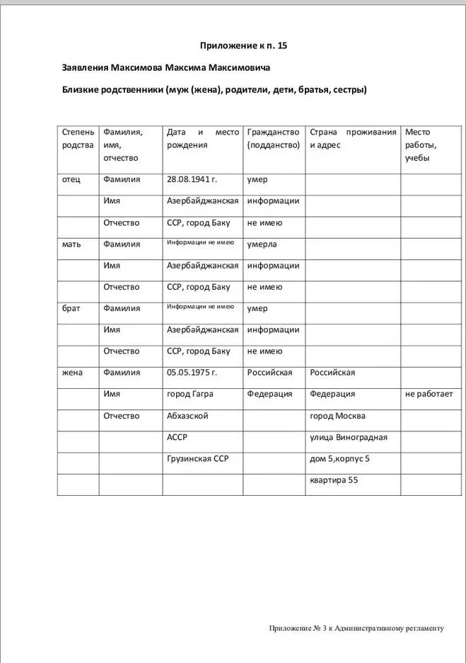 Информация о ближайших родственниках. Список родственников образец. Сведения о родственниках образец. Форма сведений о близких родственниках. Сведения о близких родственниках образец.